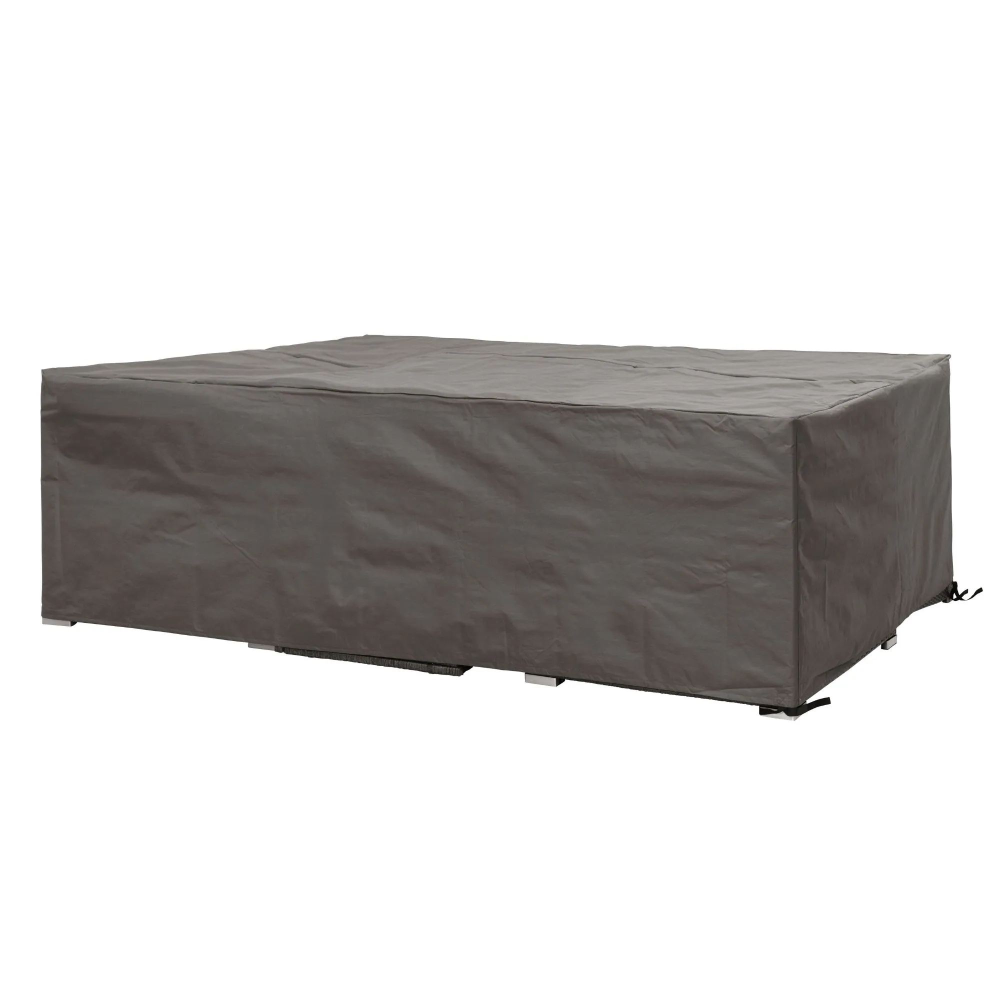 Protective cover for garden set, grey, square, 250 cm x 250 cm x 75 cm