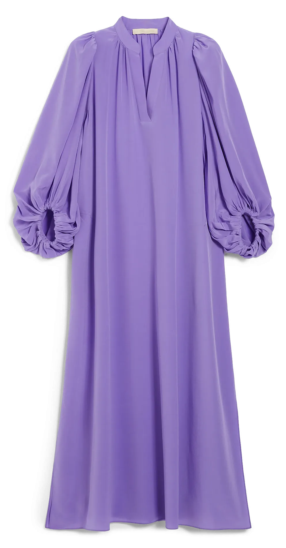 VANESSA BRUNO CANESSA - Vestido largo amplio y fluido de seda en violeta